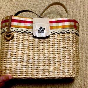 Brighton straw shoulder bag